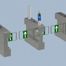 人脸识别翼闸 学校门口智能通行门禁厂家直销