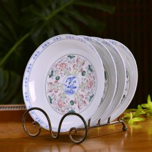 家用裝菜圓盤(pán) 酒店特色盤(pán)子 陶瓷餐具DIY定制