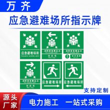 消防安全应急避难场所指示标识牌酒店学校工厂安全提示牌反光标牌