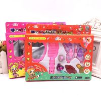 韩版儿童眼影彩妆女孩表演化妆盒公主过家家玩具戒指指甲油套装