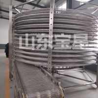 单螺旋速冻鸡排肉饼机 大产量冷冻加工设备 鸡米花螺旋速冻机流水线