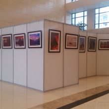 上海画展展板出租、摄影作品展架搭建服务