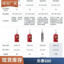 乐泰680轴承密封胶 乐泰胶680高强度 680固持胶水50ml