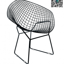 高玛家具铁艺椅 北欧网红奶茶店铁艺餐桌椅 简约咖啡厅椅子 家用阳台桌椅 网红桌椅