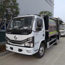 5方小型压缩垃圾车 东风多利卡垃圾收集车 国六垃圾转运车