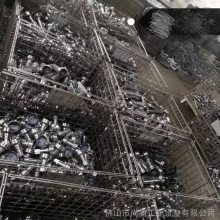 仓储笼 金属零配件储物笼 齿轮脚轮储存周转物料笼 折叠笼定做
