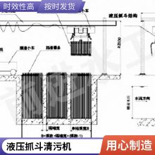 不锈钢移动液压抓斗式清污机 悬挂式污水处理设备电动格栅除污机