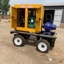 移动式排涝泵车10寸牵引式混流泵车流量780立方排水泵
