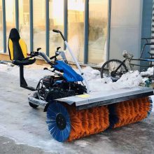 全齿轮汽燃油清雪机 结构紧凑路面扫雪机 手推式汽燃油清雪机