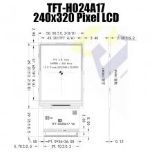 2.8Һʾ37PinFPCTFTTFT-H028A17