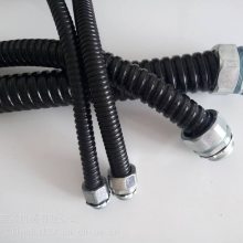 福莱通内径12mm不锈钢包塑金属软管 阻燃PVC包塑穿线管规格齐全