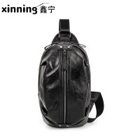 鑫寧新款PU皮男胸包韓版簡(jiǎn)約多功能時(shí)尚斜挎包夏季秋季戶外單肩包