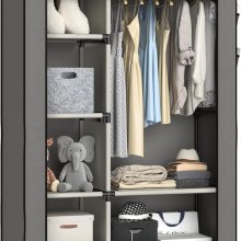 简易衣柜单人宿舍现代简约组装布衣架经济型简易无纺布衣柜收纳柜
