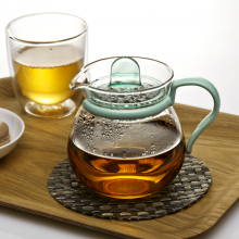 日本iwaki怡万家***耐热透明玻璃茶壶日式茶具微波加热袋泡茶专用 免费印logo