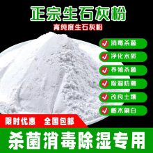 生石灰粉高纯度氧化钙95%杀菌消毒剂干燥剂改善水质土壤吸湿防潮