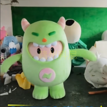 剪彩活动毛绒公仔服装 企业吉祥物人偶服定制 质感***