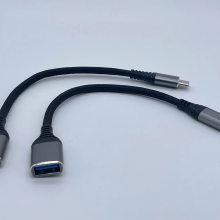 吉达J-25 TYPE-CM TO USB 3.0 转接线 线长150MM铝壳 双头高光 高速数据线