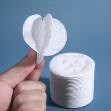 洁珊源头生产厂家卸妆棉OEM代工 圆形化妆棉卸妆棉厚款 订制图案