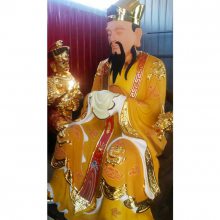 玉皇王母铜像 彩绘玉皇王母铜像铸造厂 河北昌盛铜雕