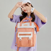 2023新款大容量简约休闲包韩版ins时尚潮流双肩包初高中学生书包