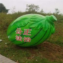 供应玻璃钢苹果雕塑 仿真水果植物雕塑