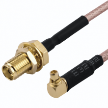 RF CABLE SMA FEMALE TO MCX MALE 90