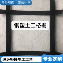 土工格栅 沥青路面用耐高温60kn 自粘玻纤 塑料拉伸 钢塑