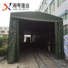 台州温岭市带轮子的遮雨棚遮阳棚 户外简易伸缩移动汽车蓬 停车篷车库轿车帐篷图片