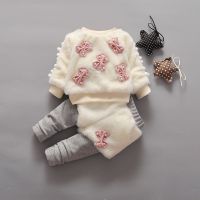 2017女童女宝宝冬装两件套装秋冬季0一1-2-3岁婴儿幼儿衣服韩版潮