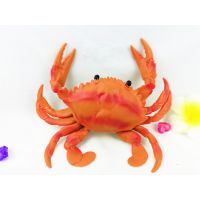义乌搪胶玩具加工厂家儿童仿真捏捏叫大龙虾螃蟹软胶塑料模型玩具