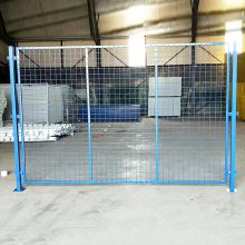 尊迈 厂区铁艺护栏 蓝色仓储室内护栏网 工厂车间框架隔离网厂家