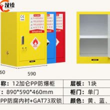 GA机械双人双锁防爆柜 易制爆危化品试剂安全柜 45加仑PP内衬