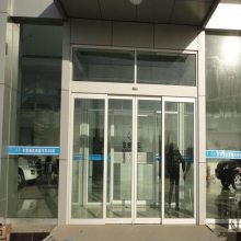 西青区玻璃电动感应门运行平稳,自动玻璃门定制施工