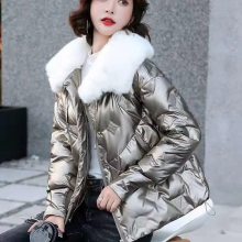 中长款棉服反季处理冬季女装外套加厚韩版修身女式棉衣 常青树