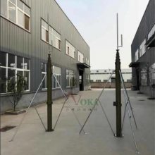 8米手动升降避雷针 抽拉式碳纤维抽拉杆 自立式电动升降杆