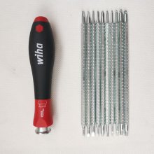 德国***Wiha威汉4系列可替换起子杆螺丝刀套装00610 269 T11