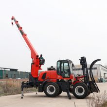 岳阳柴油越野叉车3.5-6吨四驱动力加重车桥加宽轮胎搬运起重车