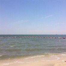 烟台海边浴场鲨网浮筒 水母漂浮物拦截浮桶浮球供应
