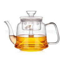 加厚玻璃煮茶壶 黑茶专用玻璃蒸茶壶 蒸茶器内胆煮茶壶玻璃壶