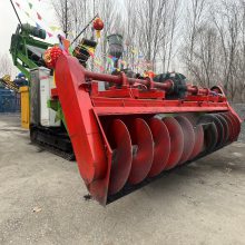 碎矿渣自动行走式扒渣机 履带行走式扒料机 螺旋式堆取料装车机