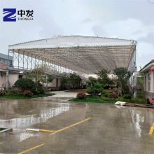 折叠雨蓬 工地简易推拉雨棚 篮球场活动雨篷规格齐全空间大容量