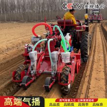 大顺新款悬挂式一垄两行气吸式萝卜白菜播种机