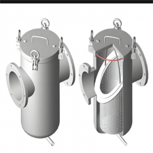 毛发收集器篮式大流量海污水处理设备蓝式过滤器 dn80