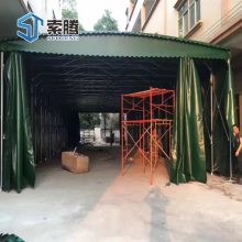 焦作博爱县 设计安装夜宵防雨篷排档移动推拉帐篷工地防晒伸缩式雨蓬汽车遮阳棚遮阳篷夜市烧烤推拉棚
