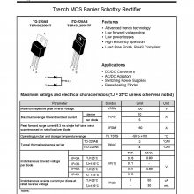 新推出 TSR10L200CTF 沃尔德系列 200V肖特基整流器