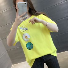 t恤女装2020春夏新款韩版大码女式短袖T恤打底衫外贸原单厂家
