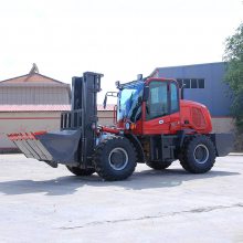 卡博恩 工地装卸堆高车 内燃式装卸车 柴油四驱堆叉车