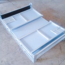 汽车电池料架生产厂家 欧亚德 热镀锌折叠金属箱 中空板封面