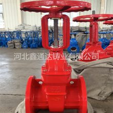 铸铁明杆硬密封闸阀 Z41T铜芯硬密封防护闸阀 河北鑫通达型号齐全