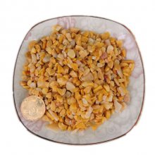 透水胶粘石 市政园林胶粘石子 5-8毫米黄色石子 洗米石彩色路面